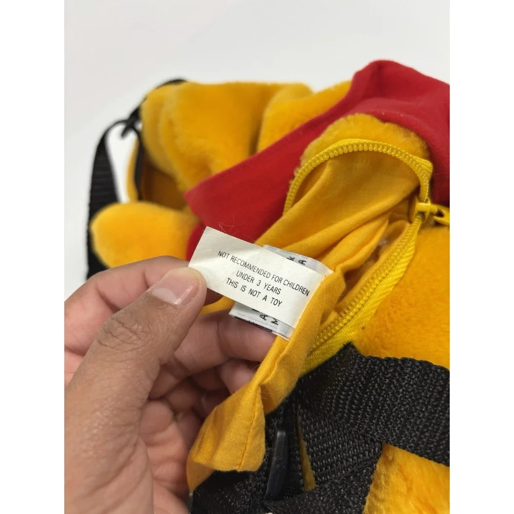 Vintage Disney Winnie The Pooh Backpack Plush Stuffed Bear With Zipper